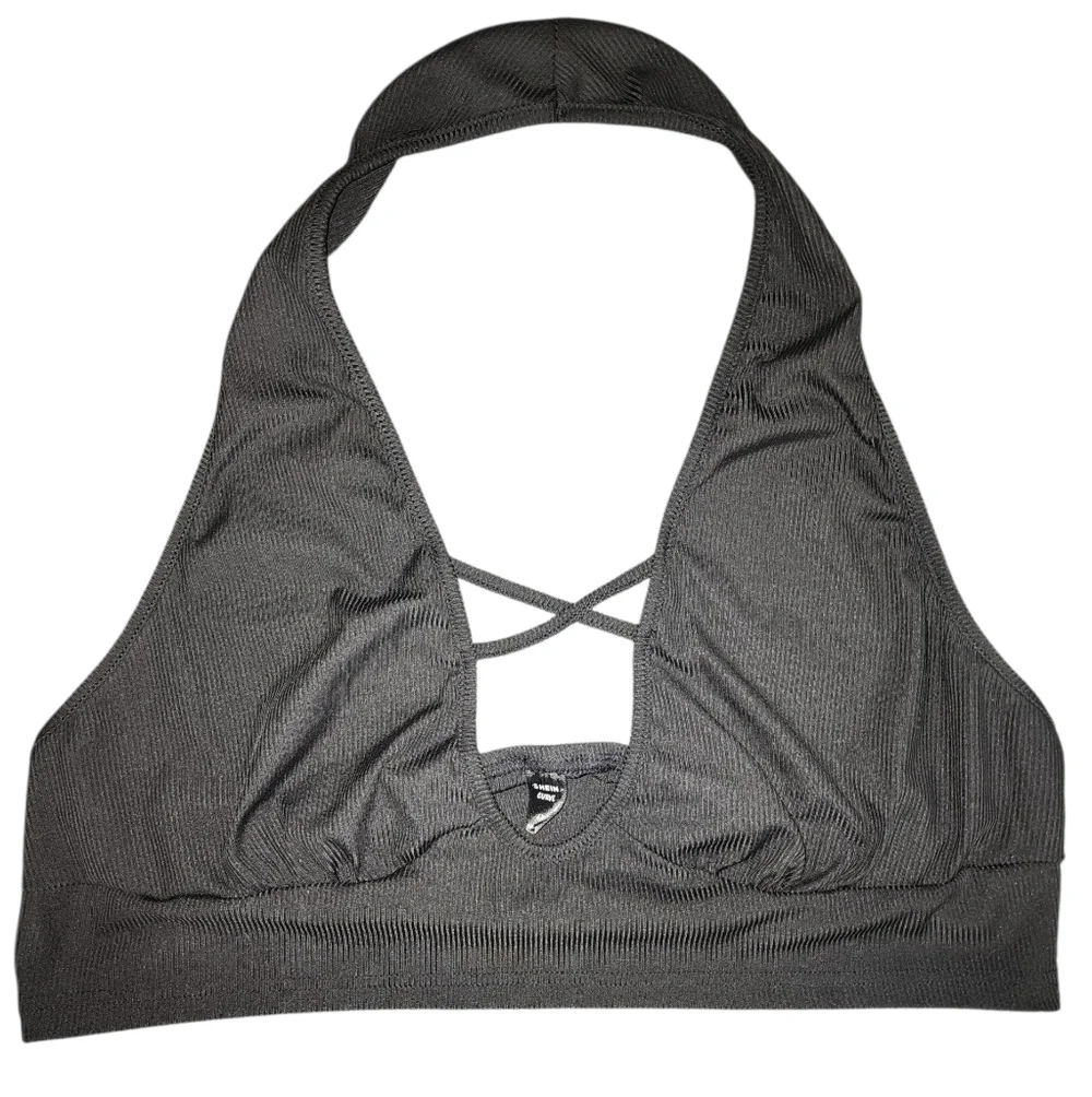 SHEIN Curve Elegant Black 2 Piece Summer Halter Top And Shorts Size 4XL - Picture 5 of 7